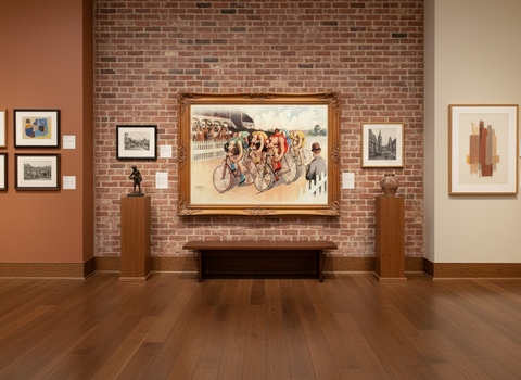 1895 Velodrome Racers Poster