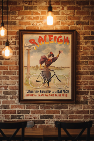 Raleigh Bicyclettes Poster Reproduction