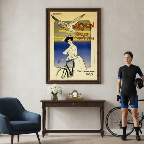 Alcyon Cycles Motocyclettes Poster