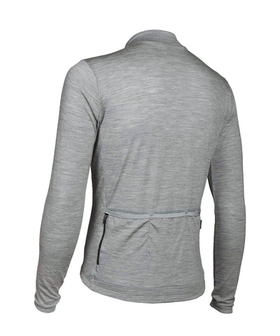 M. MIDWEIGHT MERINO LS JERSEY - HEATHER GREY