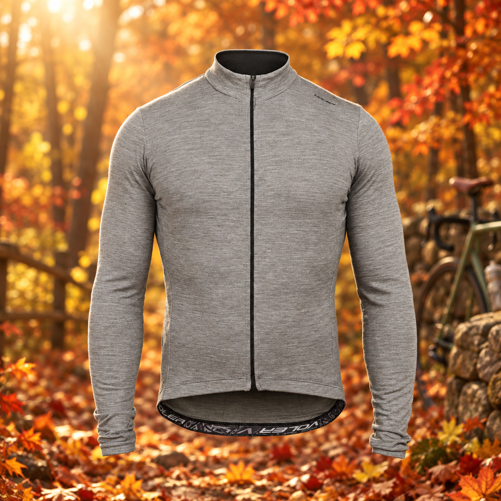 M. MIDWEIGHT MERINO LS JERSEY - HEATHER GREY