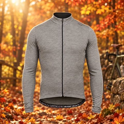M. MIDWEIGHT MERINO LS JERSEY - HEATHER GREY