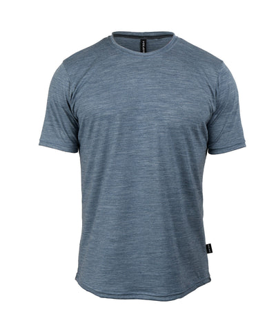 M. LIGHTWEIGHT MERINO TEE - SLATE HEATHER