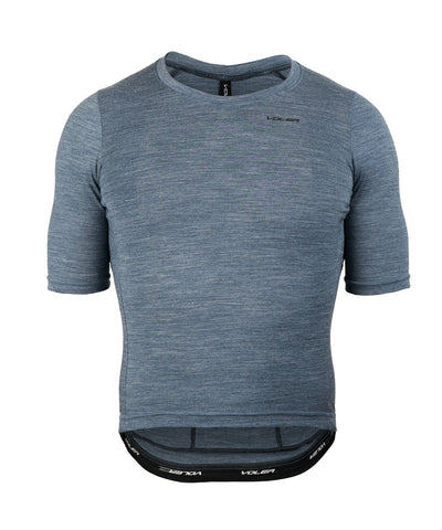 M. LIGHTWEIGHT MERINO ZIPPERLESS JERSEY - SLATE HEATHER