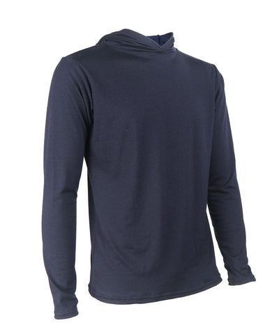 M. MIDWEIGHT MERINO HOODIE - INDIGO