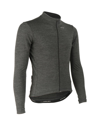 M. MIDWEIGHT MERINO LS JERSEY - CHARCOAL HEATHER