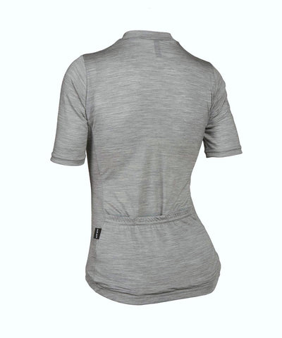 W. LIGHTWEIGHT MERINO JERSEY - GREY HEATHER