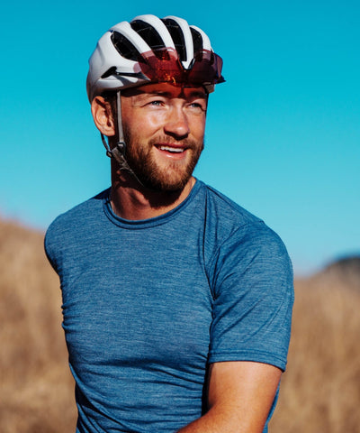 M. LIGHTWEIGHT MERINO TEE - SLATE HEATHER