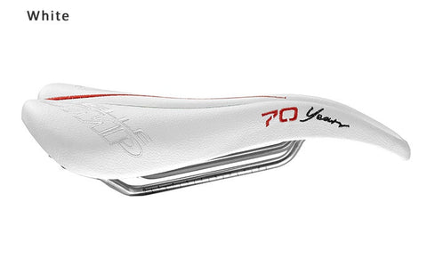 Selle SMP Stratos Saddle with Steel Rails (70th Anniversary White)