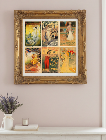 Art Nouveau Ladies Set of 6