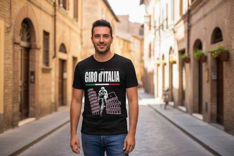 BARTALI GIRO D'ITALIA BLACK CLASSIC T-SHIRT