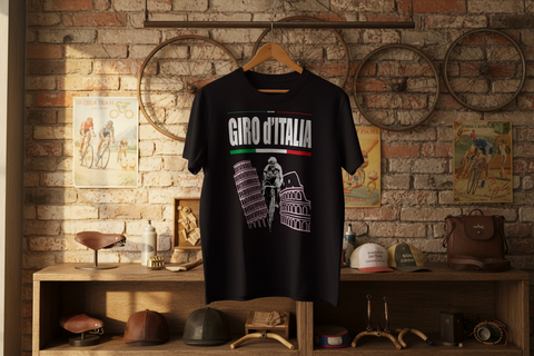 BARTALI GIRO D'ITALIA BLACK CLASSIC T-SHIRT