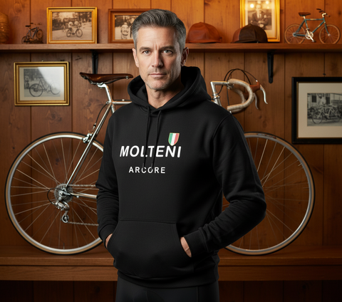 RETRO MOLTENI BLACK HOODIE
