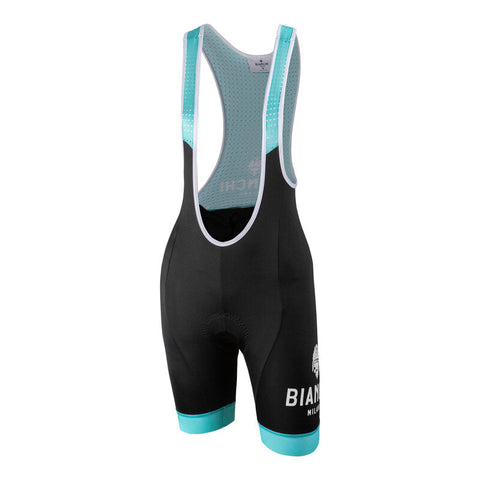 Bianchi Milano Nocito Women's Bib Shorts (Black / Celeste) X-Small