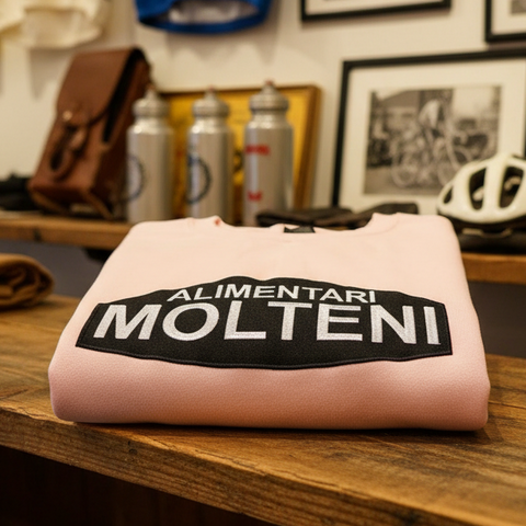 EMBROIDERED PINK MOLTENI SWEATSHIRT