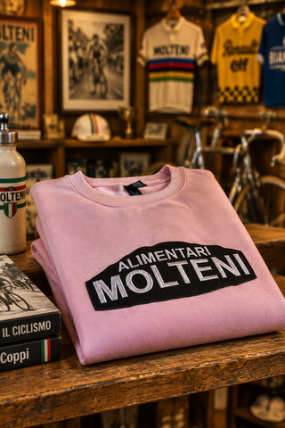 EMBROIDERED PINK MOLTENI SWEATSHIRT