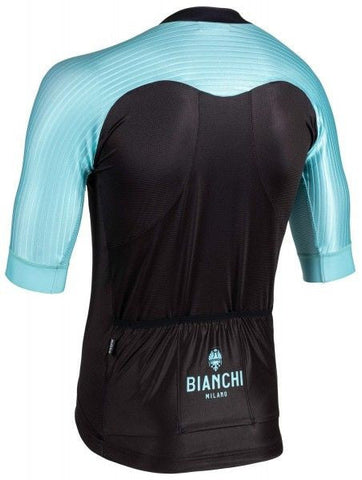 Bianchi Milano VALCONCA1 AERO Men's Black Turquoise Jersey 2XL