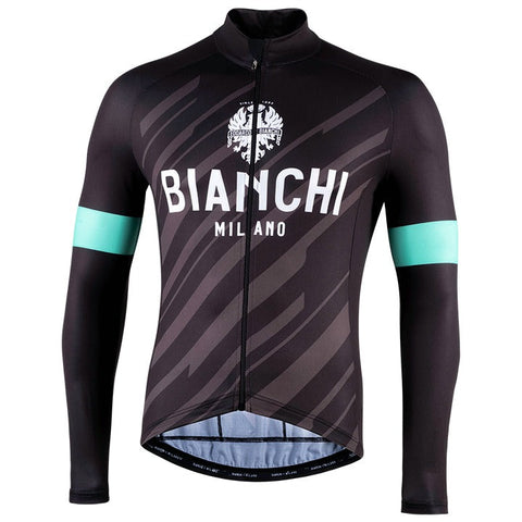 Bianchi Bianzone Men's Long Sleeve Cycling Jersey (Black) S, M