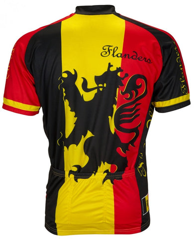 Lion of Flanders Men's Cycling Jersey (S, M, L, XL, 2XL, 3XL)