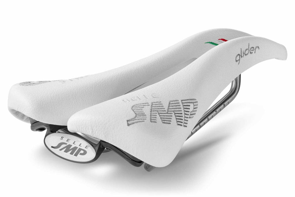 Selle SMP Glider Saddle with Steel Rails (White)