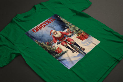 CHRISTMAS RETRO CYCLING T-SHIRT