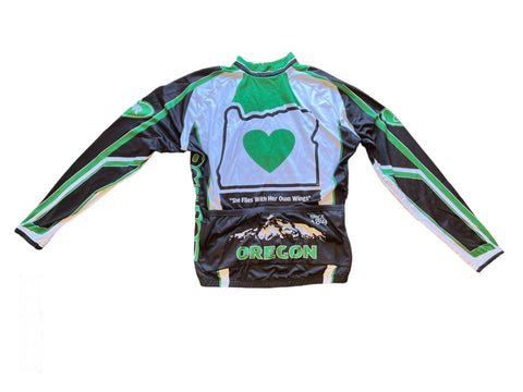 Oregon Men's Long Sleeve Cycling Jersey (S, M, L, 2XL)