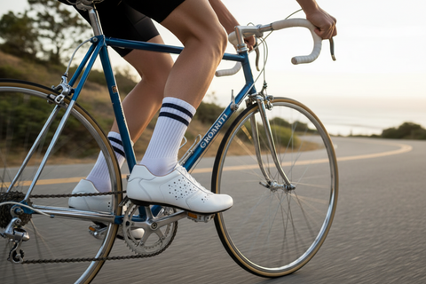 Nuovo Carbon Bianco - White/Tan Leather Shoes