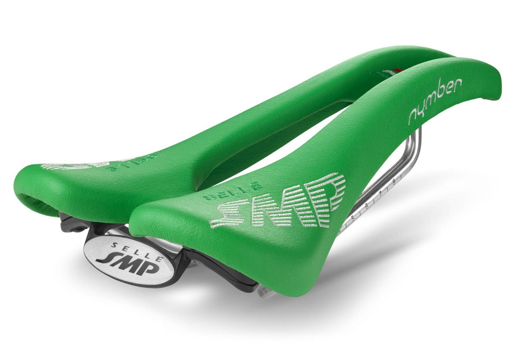 Selle SMP Nymber Saddle with Steel Rails (Green)