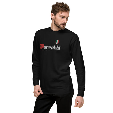 EMBROIDERED BLACK FERRETTI SWEATSHIRT