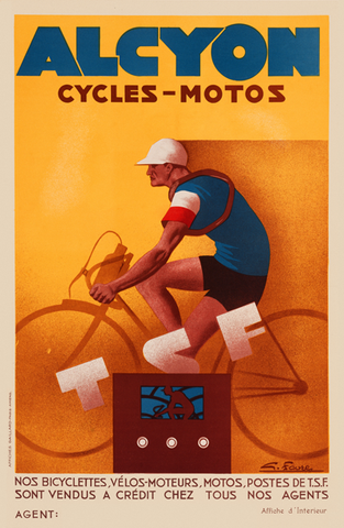 Alcyon Cycles-Motos Poster - MOLTENI CYCLING