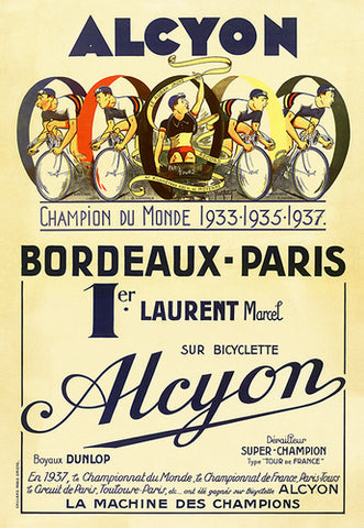 Alcyon  Bordeaux-Paris Poster