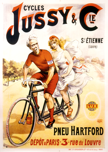 Cycles Jussy & Cie Tandem Poster - MOLTENI CYCLING