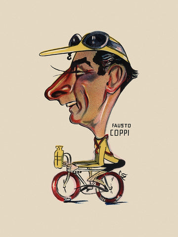 GIRO D'ITALIA Fausto Coppi Bicycle Poster