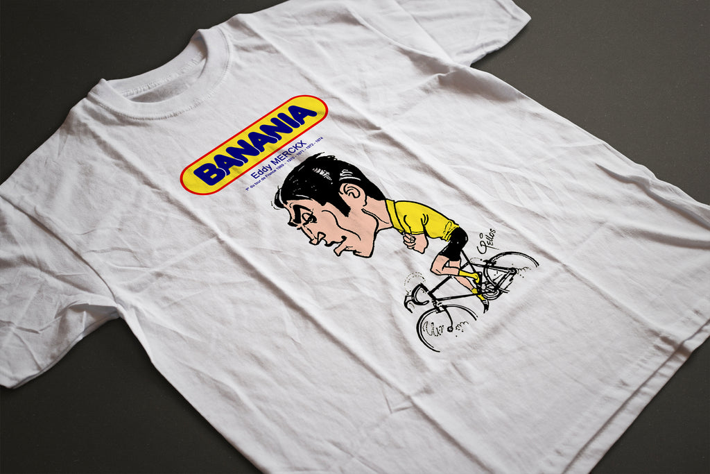 EDDY MERCKX BANANIA WHITE CLASSIC T-SHIRT