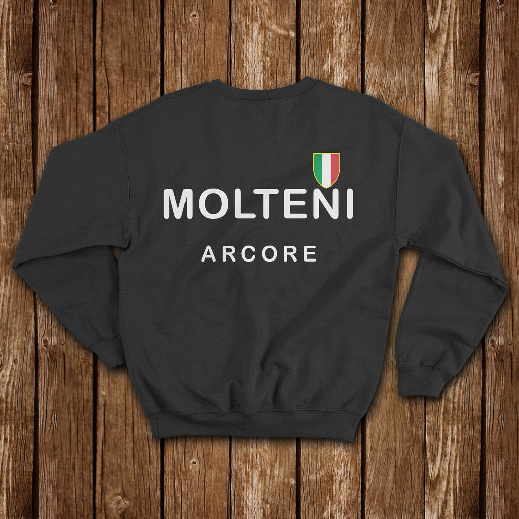 MOLTENI ARCORE BLACK CLASSIC SWEATSHIRT - MOLTENI CYCLING