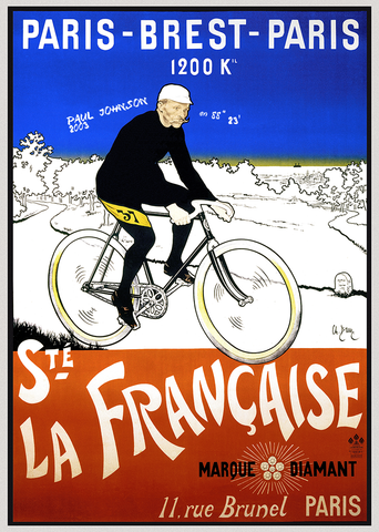 Paris-Brest-Paris Poster (Personalize it! Add your name, and time, year, etc...) - MOLTENI CYCLING