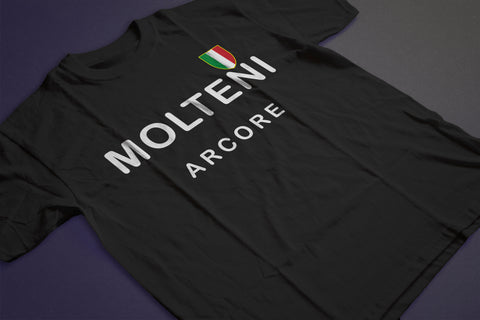 MOLTENI ARCORE CLASSIC BLACK T-SHIRT - MOLTENI CYCLING